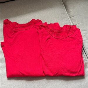 Set of two Wonder Nation Vibrant Red Tee